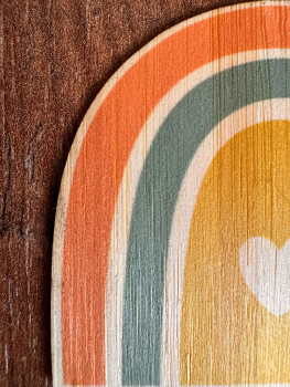 Preview: *NEU* Bambus Sticker " Aloha Regenbogen "